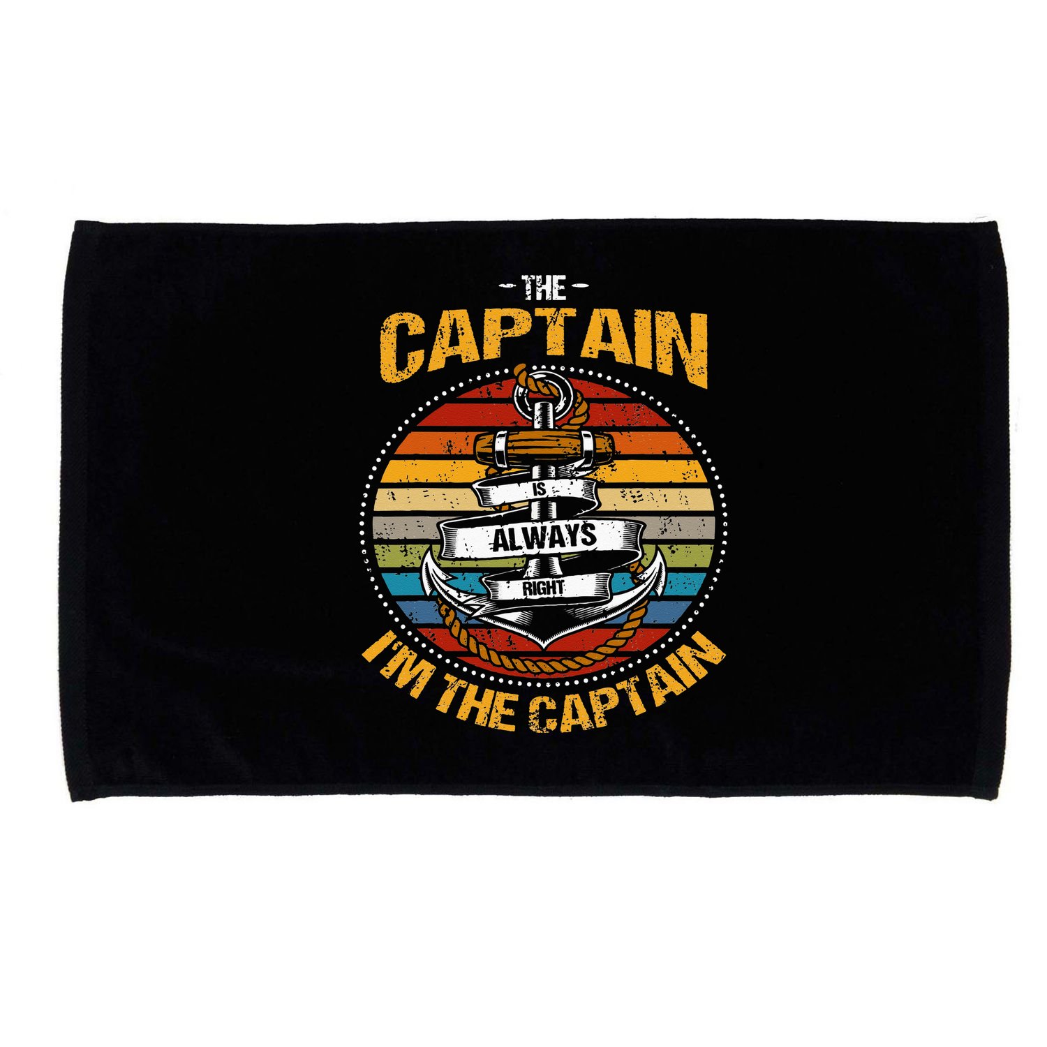 Captain Is Always Right Boat Captain Microfiber Hand Towel