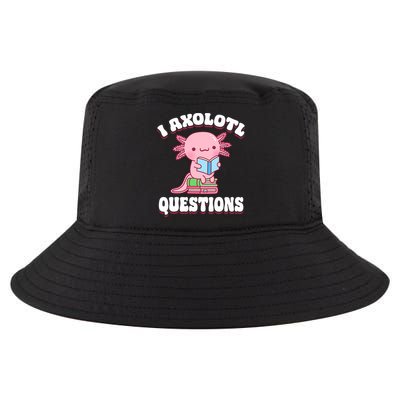 Cute I Axolotl Questions Women Funny P.ink Axolotl Cool Comfort Performance Bucket Hat