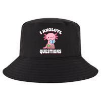 Cute I Axolotl Questions Women Funny P.ink Axolotl Cool Comfort Performance Bucket Hat