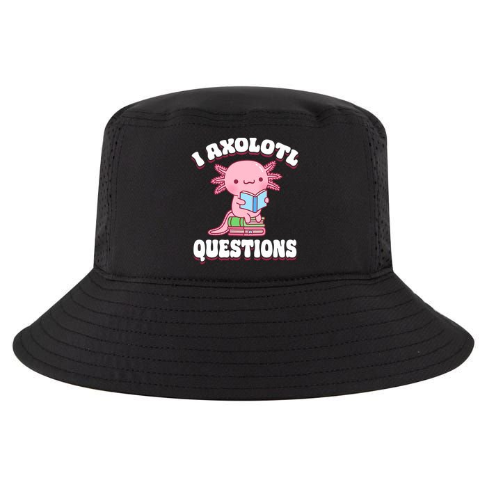 Cute I Axolotl Questions Women Funny P.ink Axolotl Cool Comfort Performance Bucket Hat