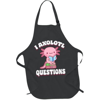 Cute I Axolotl Questions Women Funny P.ink Axolotl Apron