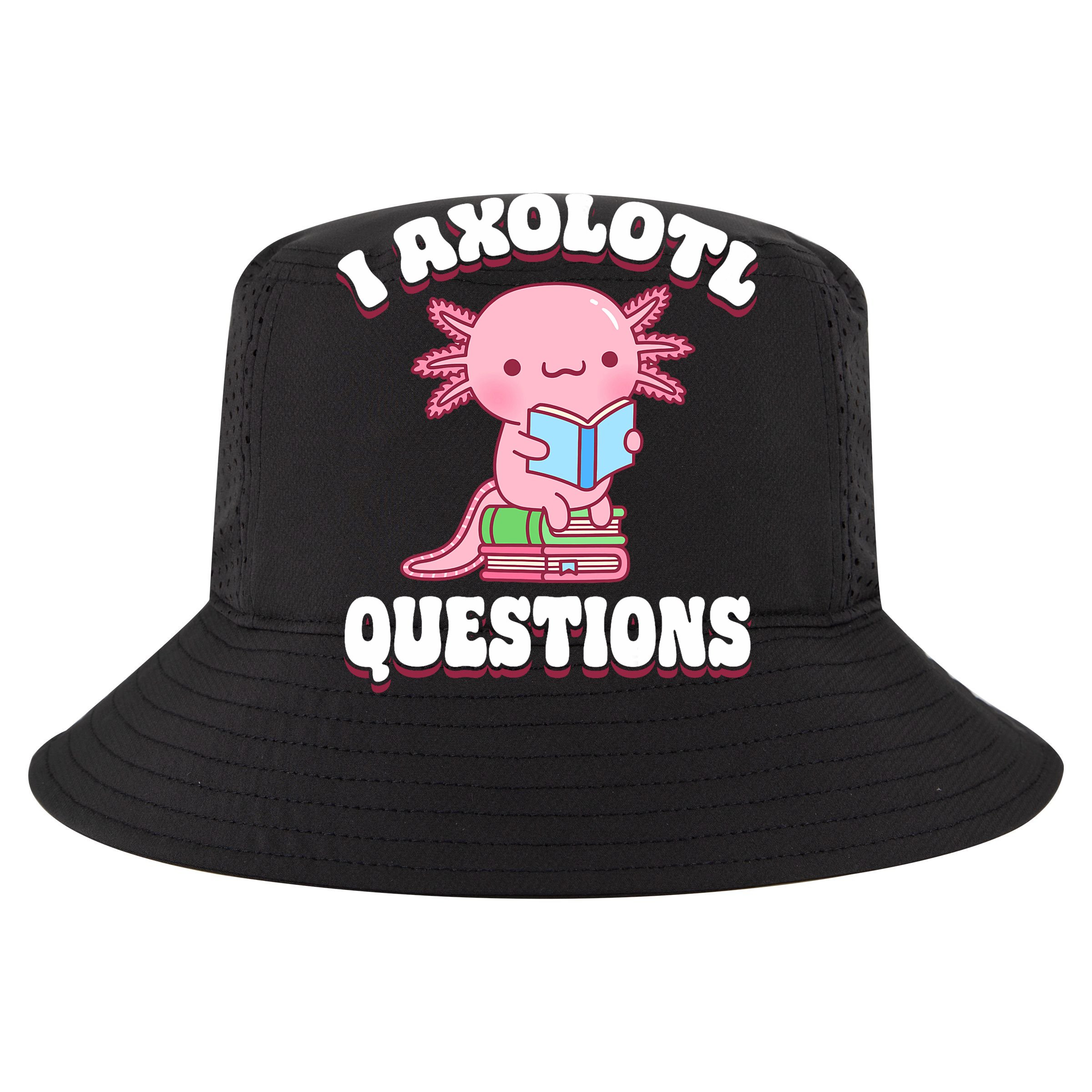 Cute I Axolotl Questions Women Funny P.ink Axolotl T-Shirt
