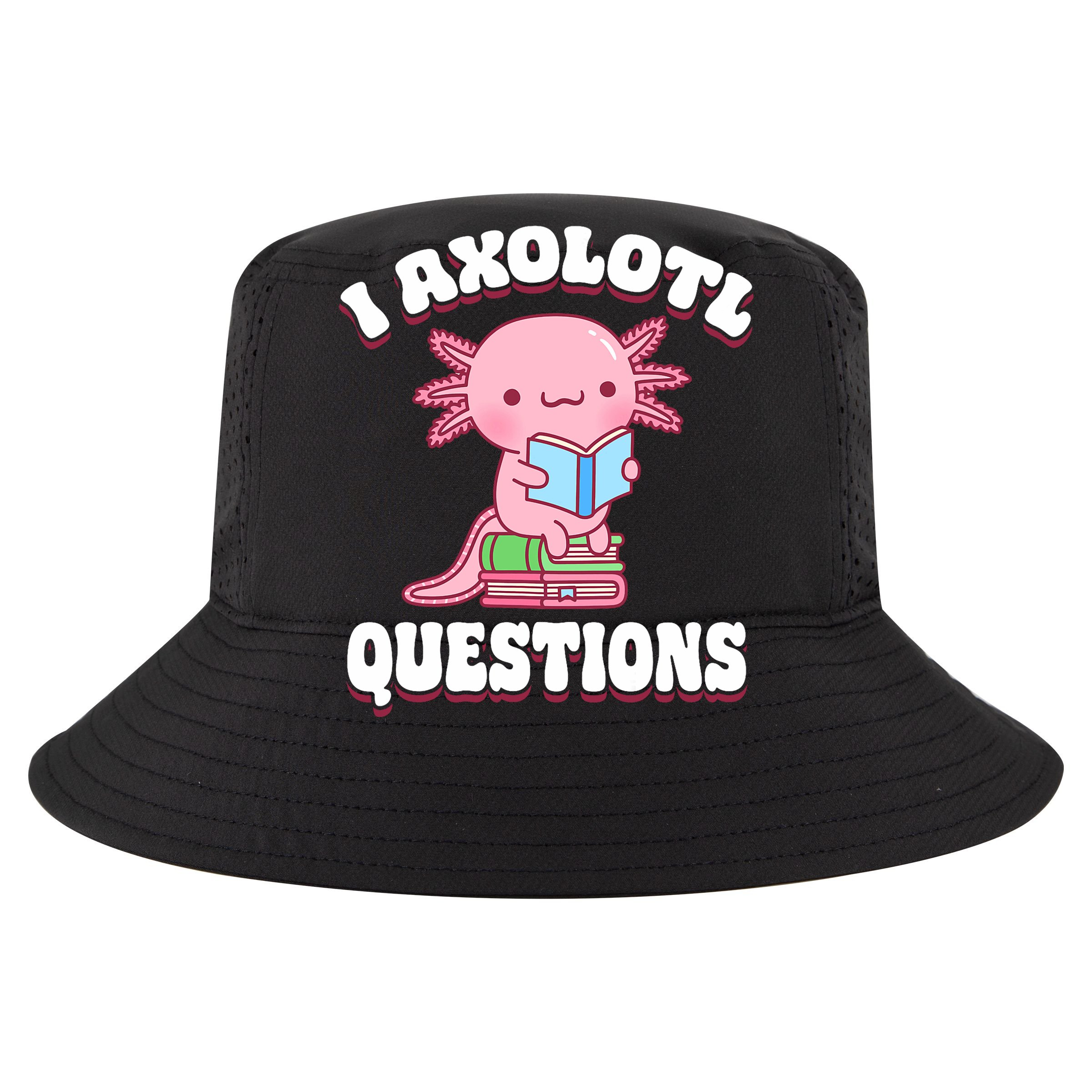 Cute I Axolotl Questions Women Funny P.ink Axolotl T-Shirt