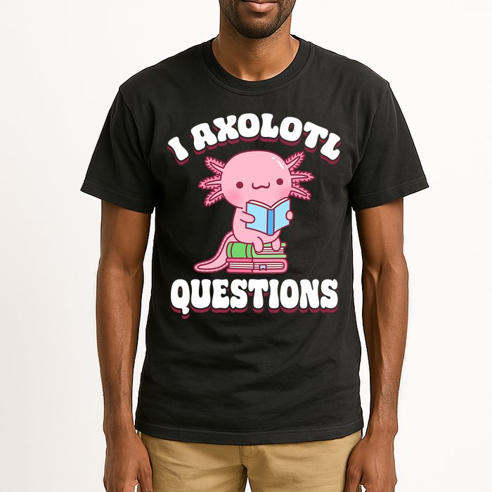 Cute I Axolotl Questions Women Funny P.ink Axolotl Tall T-Shirt