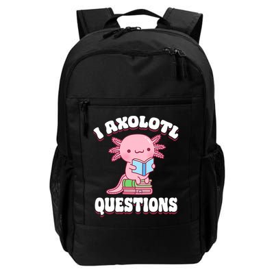 Cute I Axolotl Questions Women Funny P.ink Axolotl Backpack