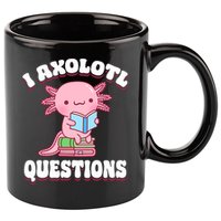 Cute I Axolotl Questions Women Funny P.ink Axolotl 11oz C Handle Ceramic Mug