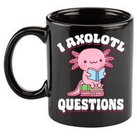 Cute I Axolotl Questions Women Funny P.ink Axolotl 11oz C Handle Ceramic Mug