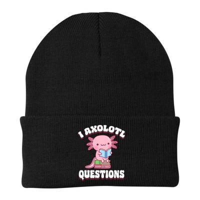 Cute I Axolotl Questions Women Funny P.ink Axolotl Beanie