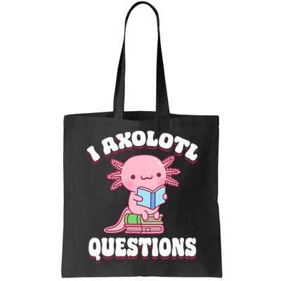Cute I Axolotl Questions Women Funny P.ink Axolotl Bag