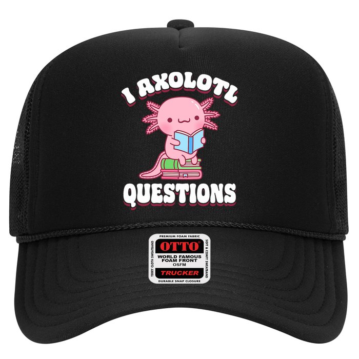 Cute I Axolotl Questions Women Funny P.ink Axolotl Hat
