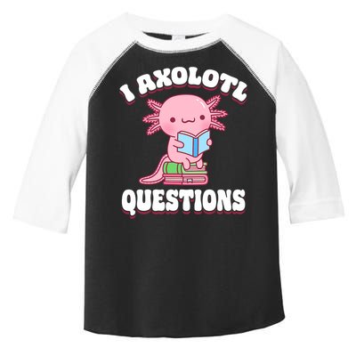 Cute I Axolotl Questions Women Funny P.ink Axolotl Toddler Fine Jersey T-Shirt