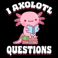 Cute I Axolotl Questions Women Funny P.ink Axolotl Women's Crop Top Tee