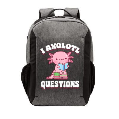 Cute I Axolotl Questions Women Funny P.ink Axolotl Vector Backpack