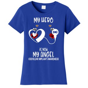 Cochlear Implant Awareness Remembrance Hero Is Now My Angel Gift Women's T-Shirt