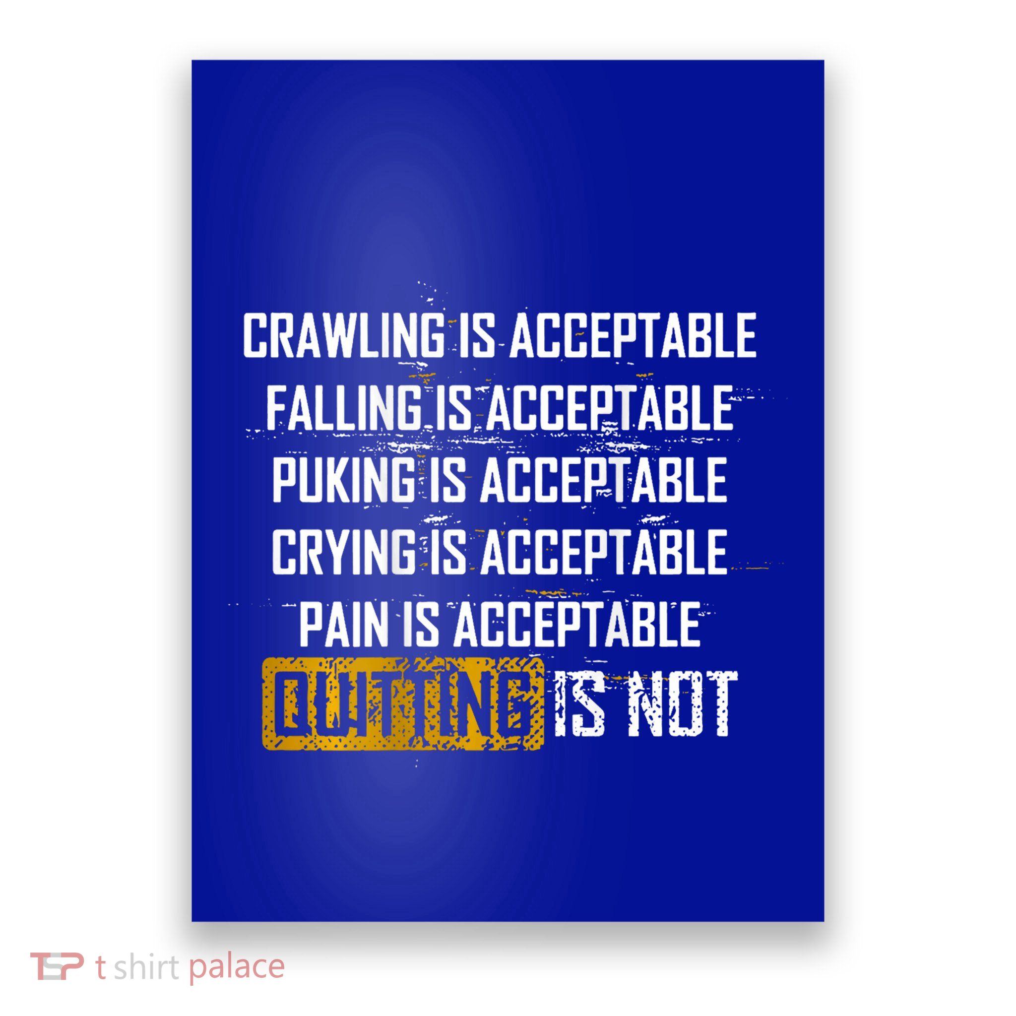 Crawling Is Acceptable Falling Is Acceptable Poster
