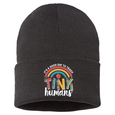 Cute It's A Good Day To Teach Tiny Humans Sustainable Knit Beanie