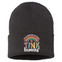 Cute It's A Good Day To Teach Tiny Humans Sustainable Knit Beanie