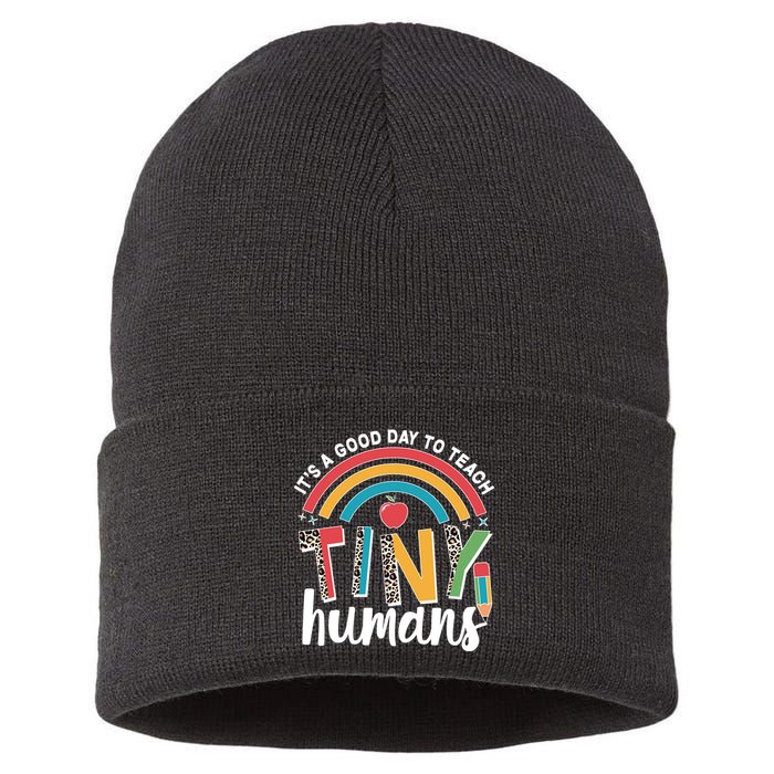 Cute It's A Good Day To Teach Tiny Humans Sustainable Knit Beanie