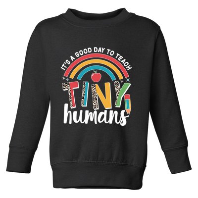 Cute It's A Good Day To Teach Tiny Humans Toddler Sweatshirt