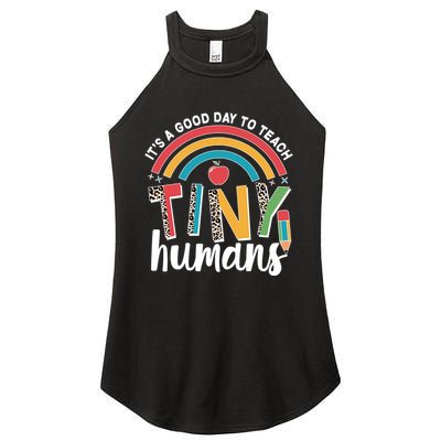 Cute It's A Good Day To Teach Tiny Humans Women's Perfect Tri Rocker Tank