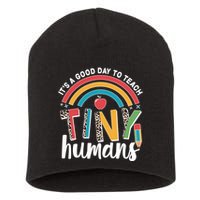 Cute It's A Good Day To Teach Tiny Humans Short Acrylic Beanie