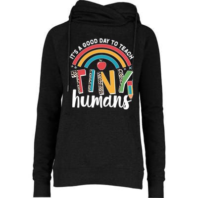 Cute It's A Good Day To Teach Tiny Humans Womens Funnel Neck Pullover Hood