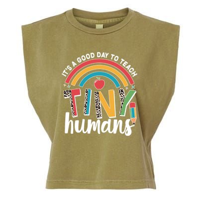 Cute It's A Good Day To Teach Tiny Humans Garment-Dyed Women's Muscle Tee
