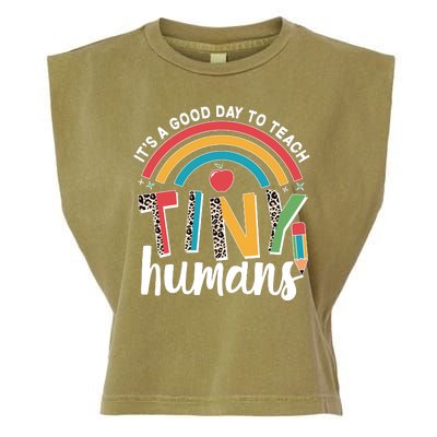 Cute It's A Good Day To Teach Tiny Humans Garment-Dyed Women's Muscle Tee