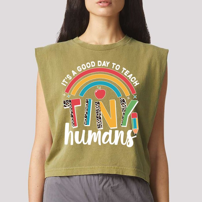 Cute It's A Good Day To Teach Tiny Humans Garment-Dyed Women's Muscle Tee