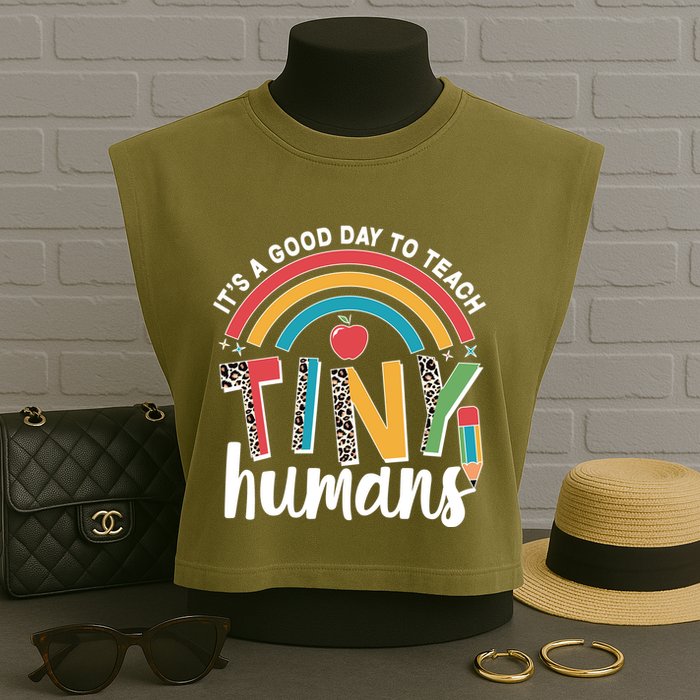 Cute It's A Good Day To Teach Tiny Humans Garment-Dyed Women's Muscle Tee
