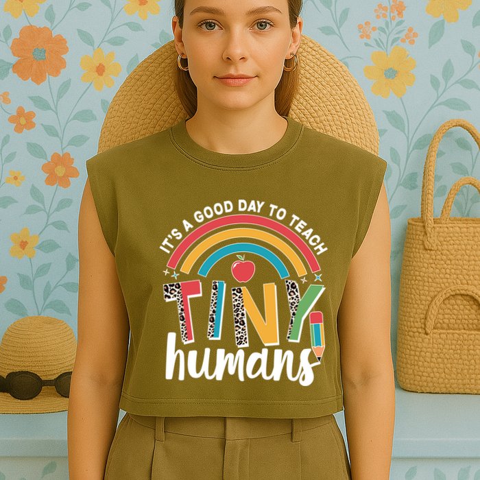 Cute It's A Good Day To Teach Tiny Humans Garment-Dyed Women's Muscle Tee