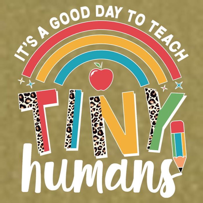 Cute It's A Good Day To Teach Tiny Humans Garment-Dyed Women's Muscle Tee