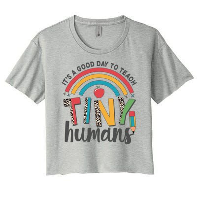 Cute It's A Good Day To Teach Tiny Humans Women's Crop Top Tee