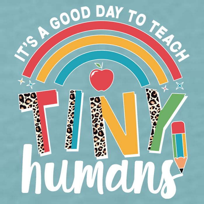 Cute It's A Good Day To Teach Tiny Humans Sueded Cloud Jersey T-Shirt