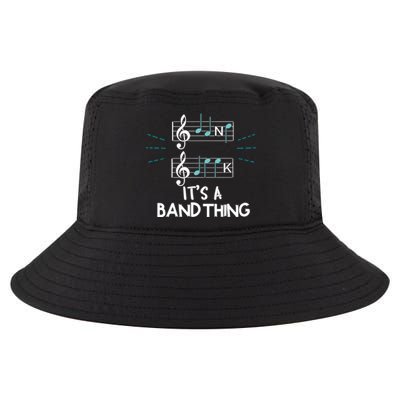 Clef Its A Band Thing Musician Notes Pun Music Group Funny Gift Cool Comfort Performance Bucket Hat