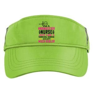 Cool Im A Tattooed Nurse Just Like A Normal Nurse Design Gift Adult Drive Performance Visor