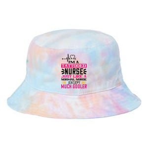 Cool Im A Tattooed Nurse Just Like A Normal Nurse Design Gift Tie Dye Newport Bucket Hat