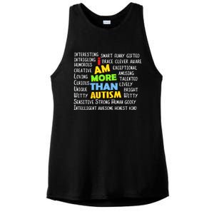 Cute I Am More Than Autism Gift Gift Ladies PosiCharge Tri-Blend Wicking Tank