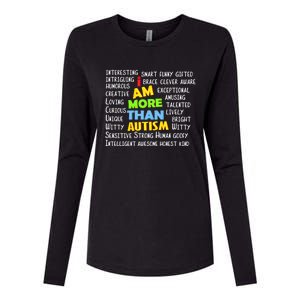 Cute I Am More Than Autism Gift Gift Womens Cotton Relaxed Long Sleeve T-Shirt