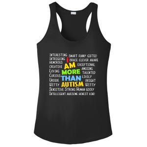 Cute I Am More Than Autism Gift Gift Ladies PosiCharge Competitor Racerback Tank