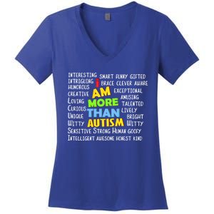 Cute I Am More Than Autism Gift Gift Women's V-Neck T-Shirt