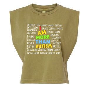 Cute I Am More Than Autism Gift Gift Garment-Dyed Women's Muscle Tee