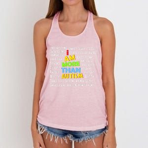 Cute I Am More Than Autism Gift Gift Women's Knotted Racerback Tank