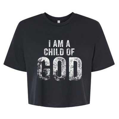 Christian I Am A Child Of God Withstand Bella+Canvas Jersey Crop Tee