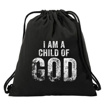 Christian I Am A Child Of God Withstand Drawstring Bag