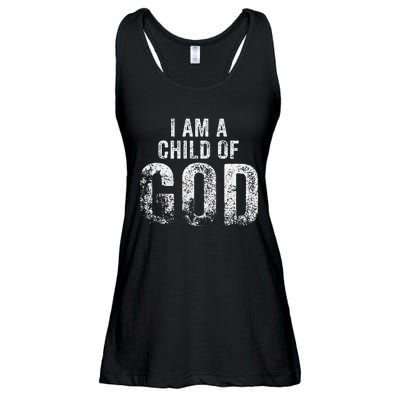 Christian I Am A Child Of God Withstand Ladies Essential Flowy Tank