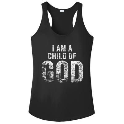 Christian I Am A Child Of God Withstand Ladies PosiCharge Competitor Racerback Tank