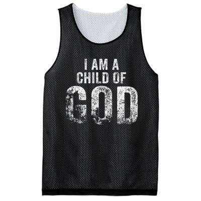 Christian I Am A Child Of God Withstand Mesh Reversible Basketball Jersey Tank