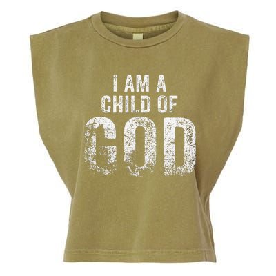 Christian I Am A Child Of God Withstand Garment-Dyed Women's Muscle Tee