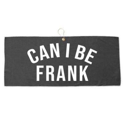 Can I Be Frank Funny Sarcasm Large Microfiber Waffle Golf Towel